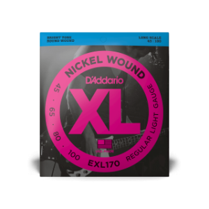 D'Addario 45-100 Regular Light, Long Scale, XL Nickel Bass Strings