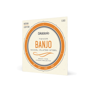 D'Addario 09-30 Medium, 4-String Banjo, Tenor, Nickel