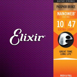 Elixir E16002 Nano PB Acoust 010-047 Light Set
