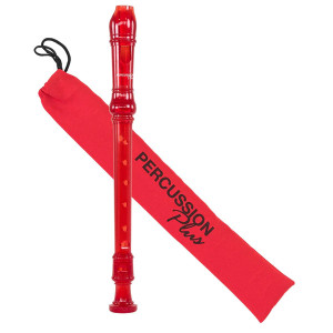 Percussion Plus descant recorder - Transparent red
